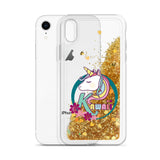 Coque licorne iPhone paillette